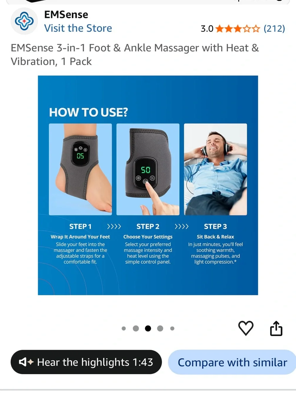 N/A heating foot